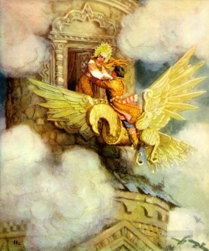  Russian Painting - Russian nicolai kochergin the wooden eagle Fantastic